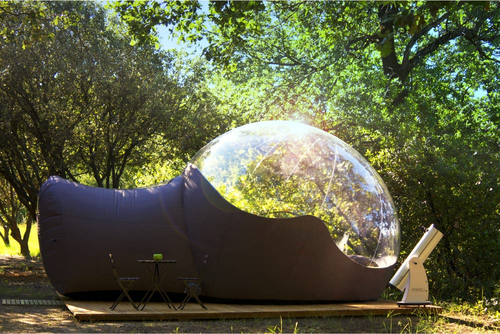 Nuit-Nature • Dormir dans une bulle transparente, nuit insolite à