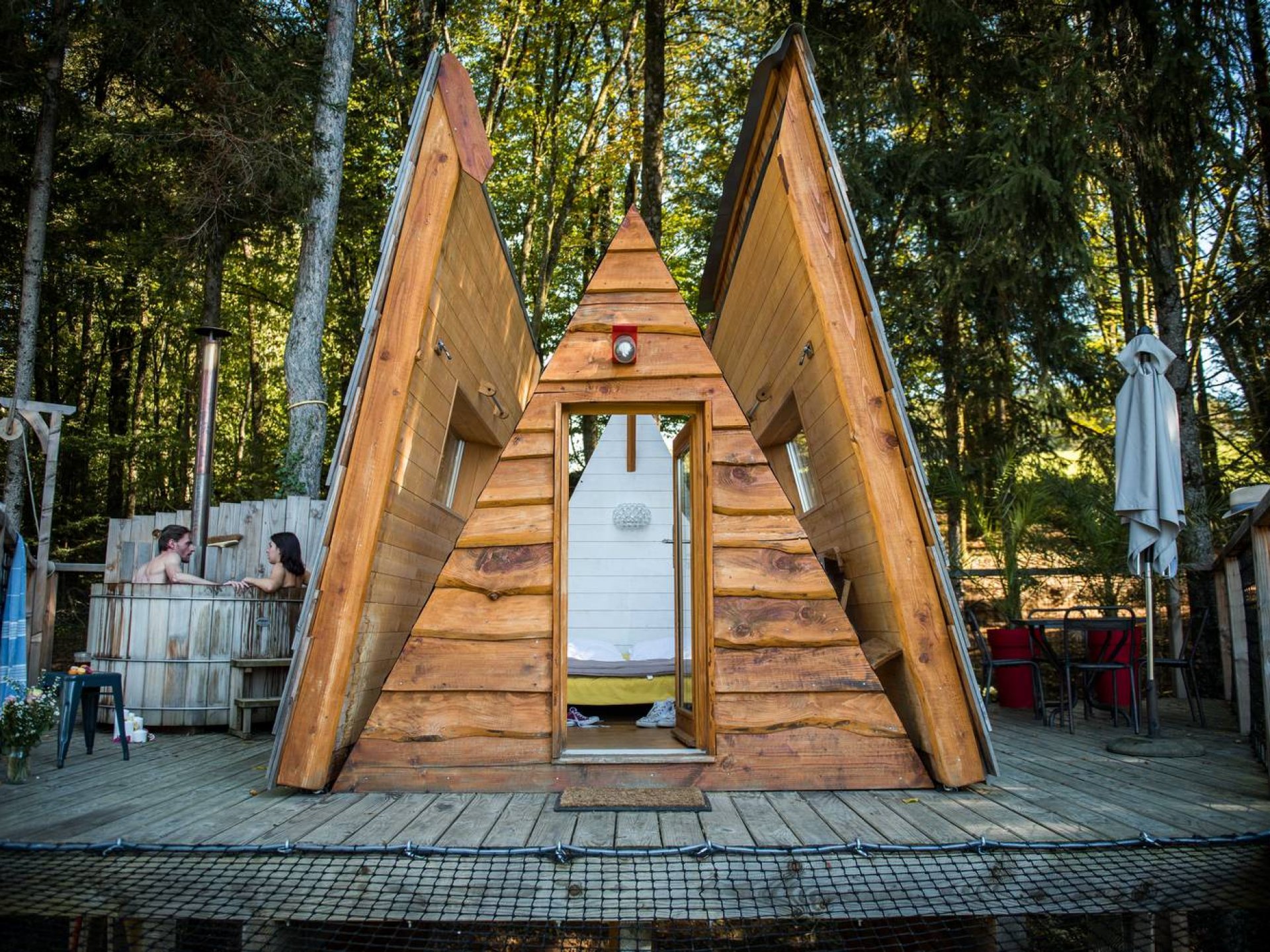 Cabane Spa Belle étoile - Cabane dans les arbres Aquitaine ...