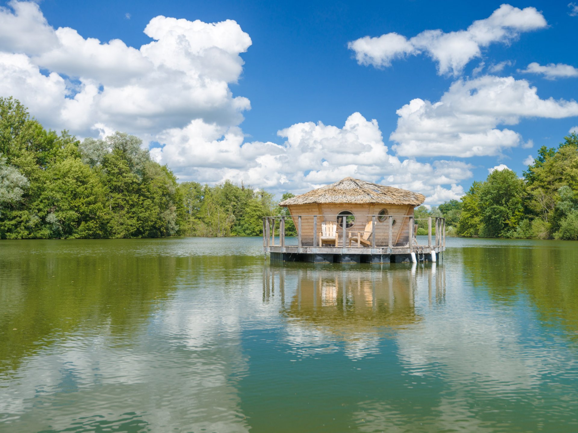 cabane sur l eau dordogne des