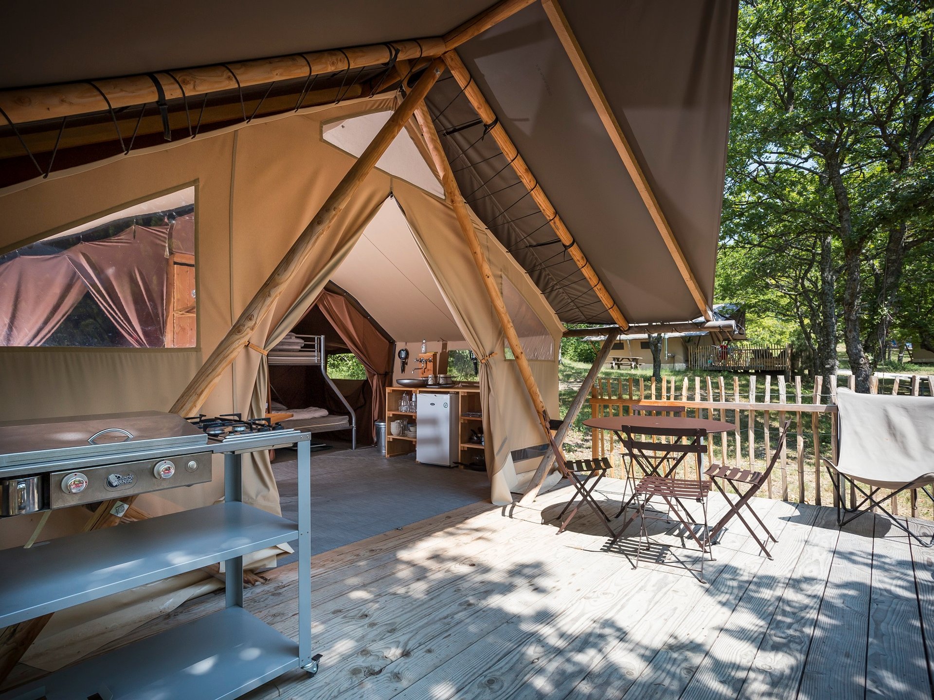 Tente Trappeur II Sud Ardèche - Lodge safari Rhône-Alpes (Auvergne
