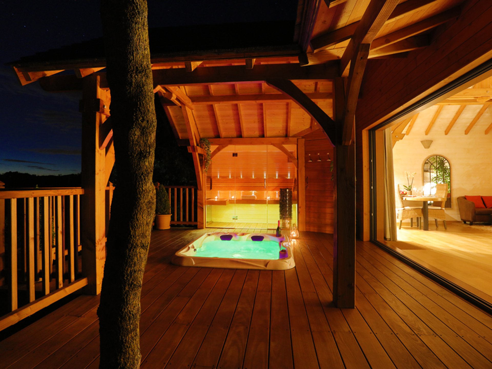 Cabane de Luxe avec sauna et Spa Cabane dans les arbres Occitanie location insolite Cabane de Luxe avec sauna et Spa Cabane dans les arbres Occitanie location insolite
